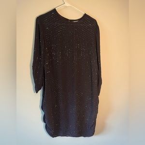 Jennifer Lopez Dark Blue dress with sequins